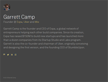 Tablet Screenshot of garrettcamp.com